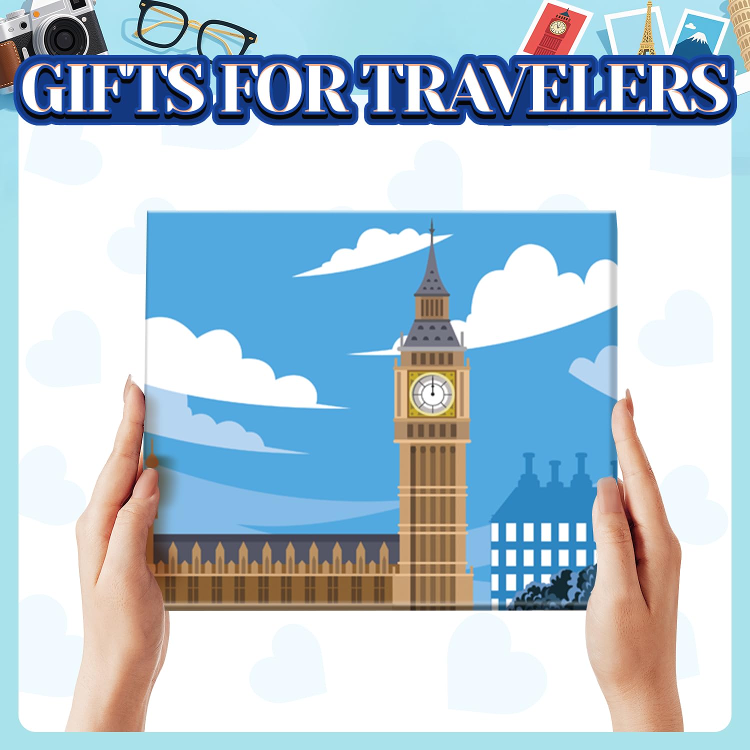 HAPPYPOP Travel Gifts for Women Men - Italy Paris London Socks Traveler Gifts