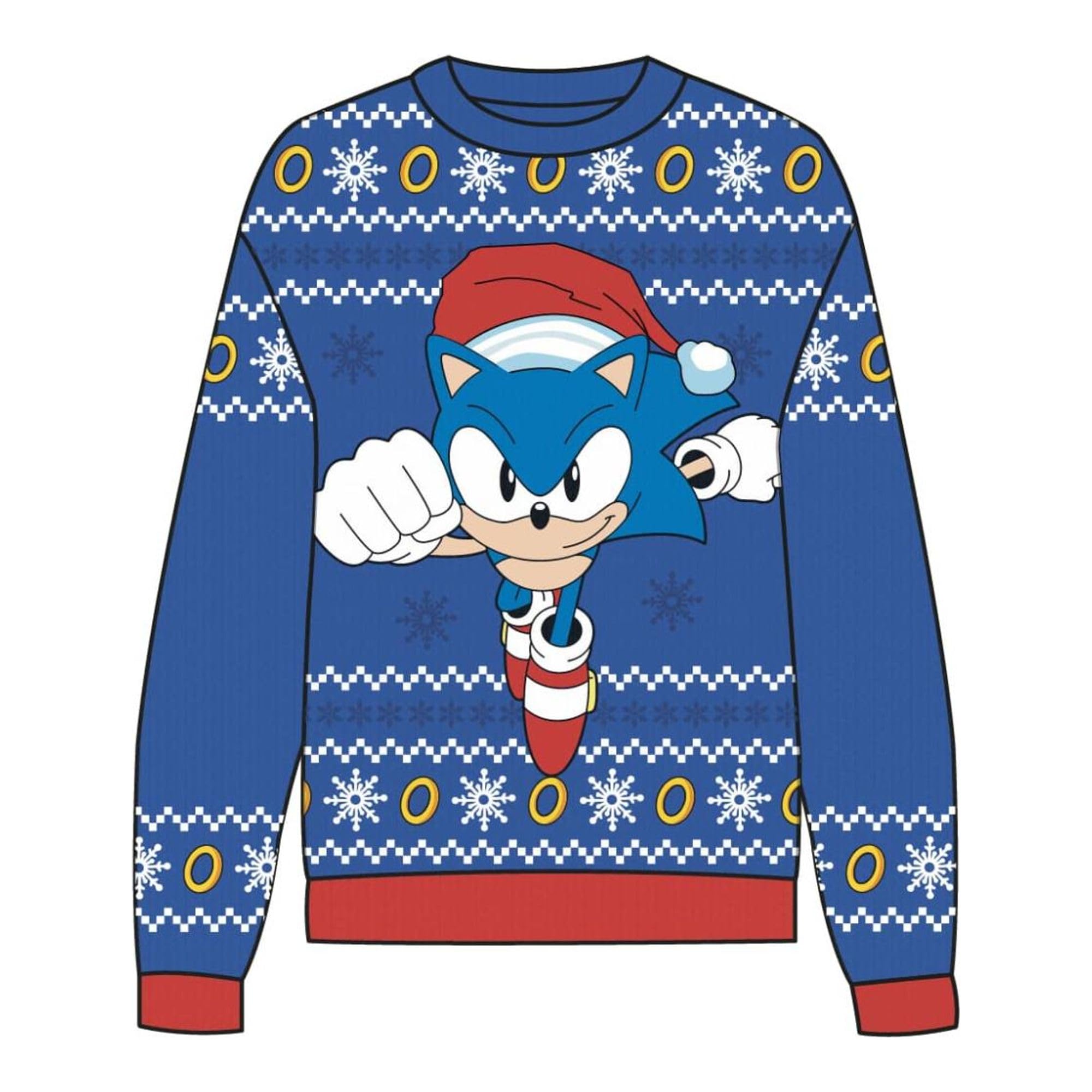 CERDÁ LIFE'S LITTLE MOMENTS Sonic Christmas Knitted Sweater Unisex Kids, Azul, 10 Years