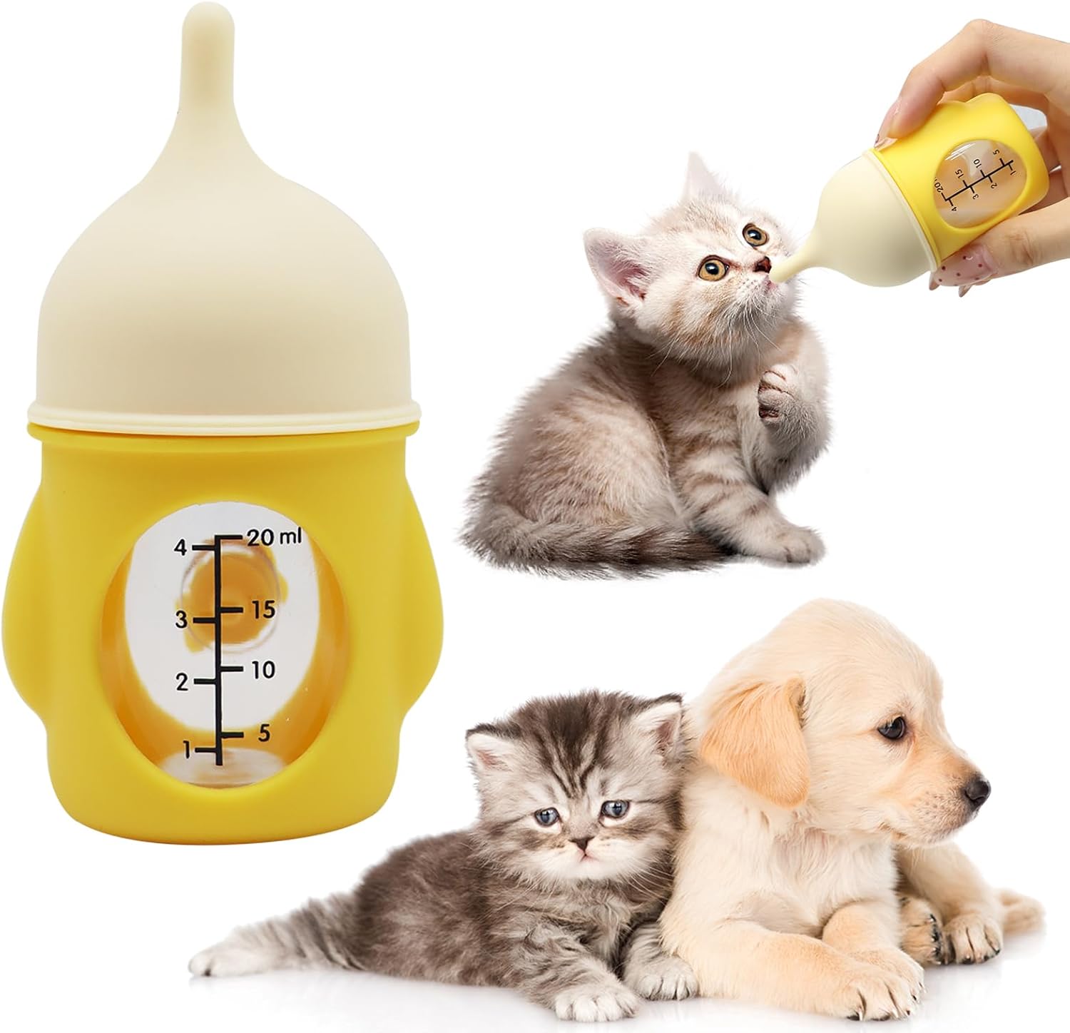 For Nursing Puppy Milk 20ml Pet Nursing Bottle Anti-Choking