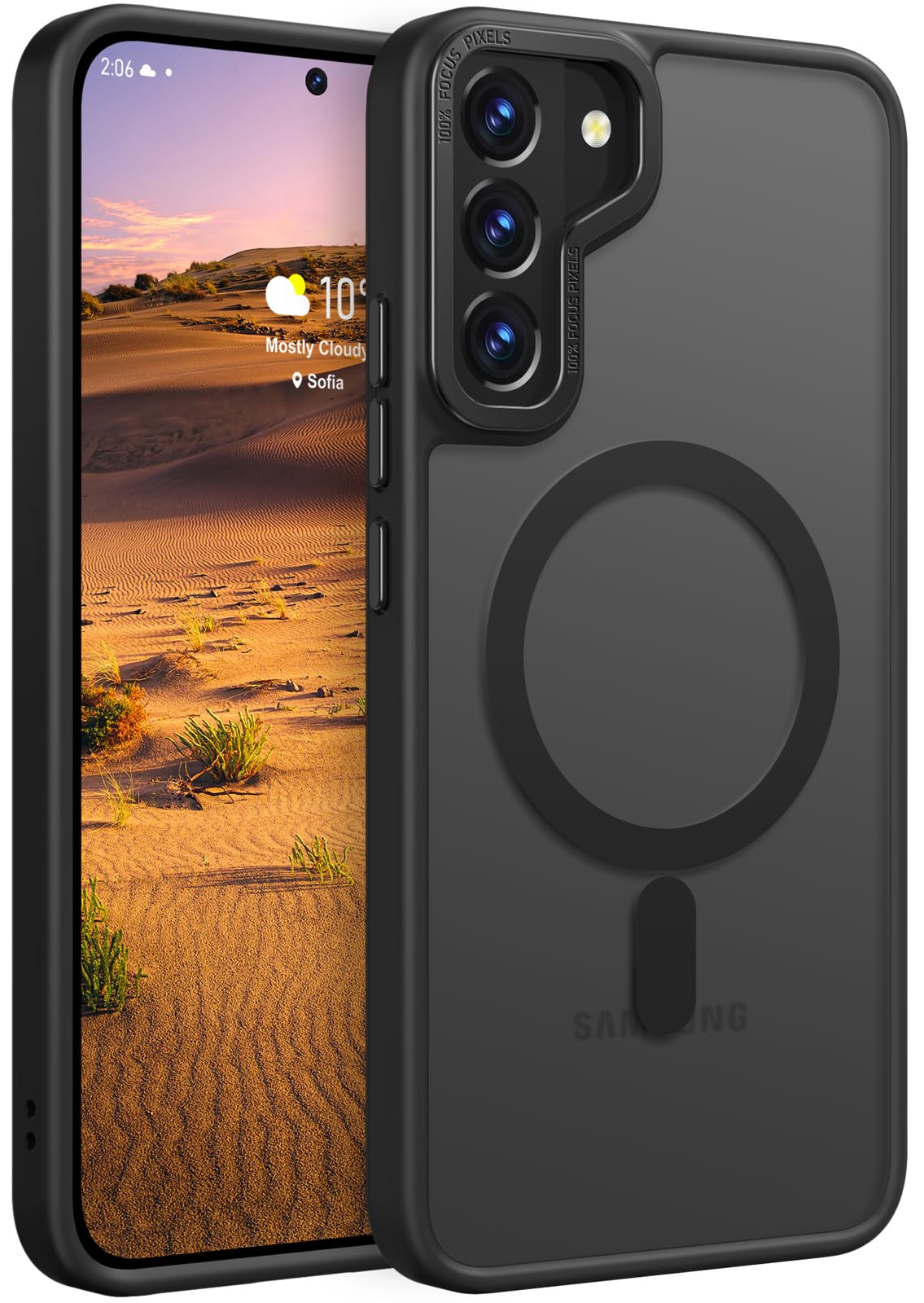 Rayboen for Samsung Galaxy S22 Plus case Magnetic, [Compatible with Magsafe] Protective Slim Fit Skin Feel Phone Cover for Samsung S22 Plus 5G with