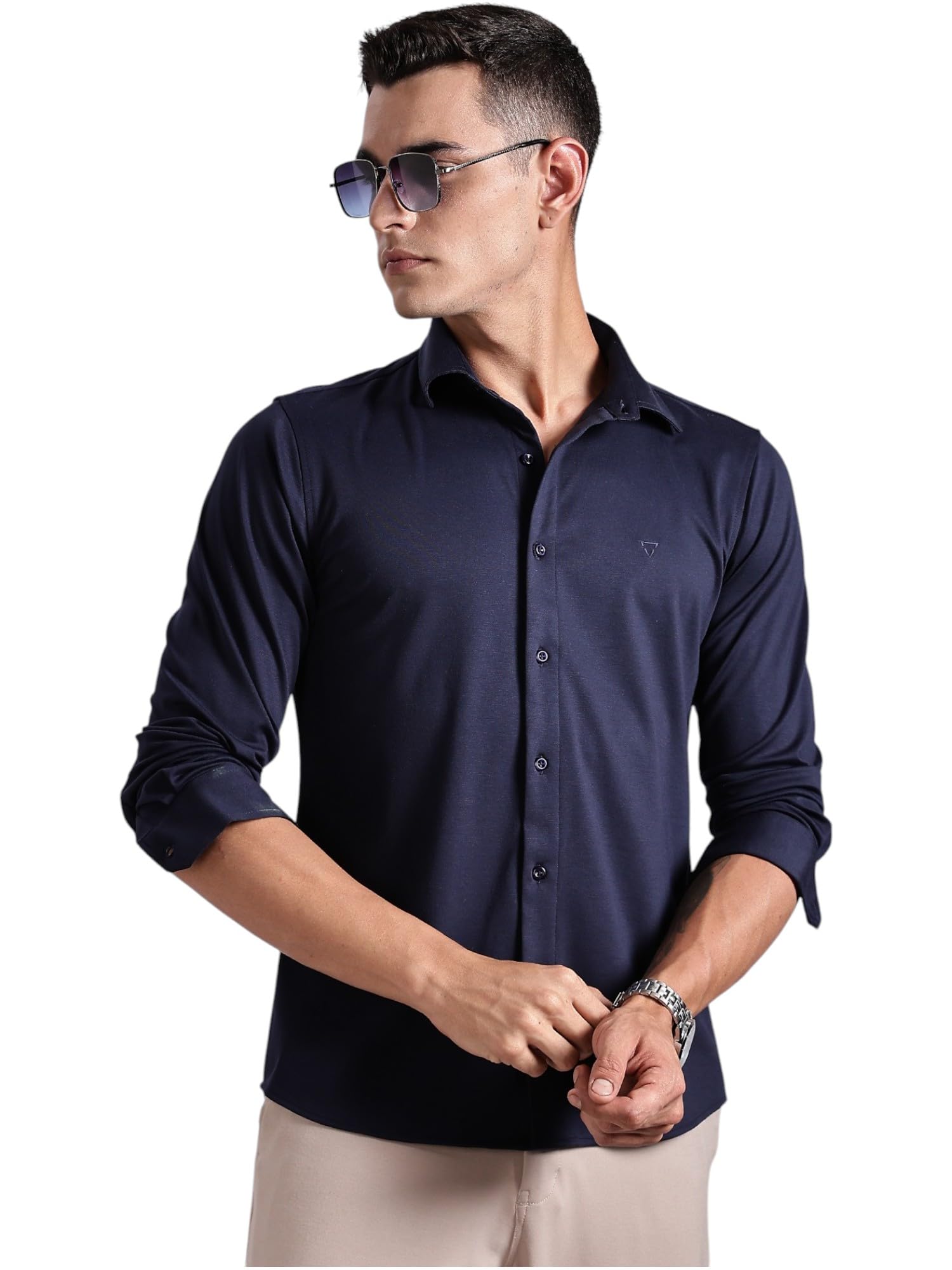 thomas scott Men's | Tencel Fabric | Solid | 4 Way Stretchable | Lightweight | Moisture Absorb | Wrinkle Free | Shirt-picture-39