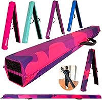 Vista 29 de MARFULA Viga de Gimnasia Plegable de 6 PIES / 8 PIES / 9 PIES Viga de Equilibrio de Espuma para Suelo - Extra Firme - Cubierta de Gamuza - Parte