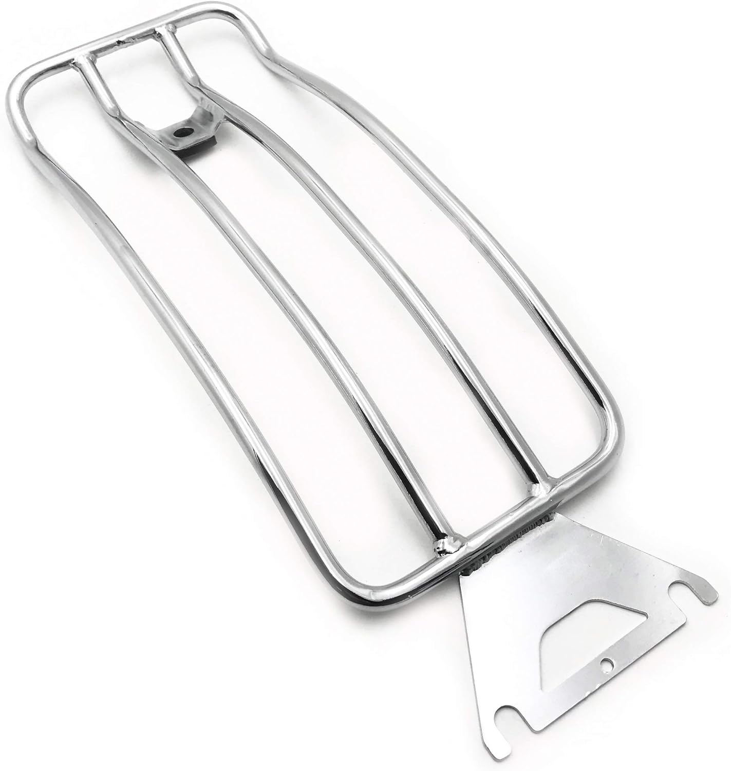 AfterMokit Replacement Solo Seat Luggage Rack for Softail Models 1987-1999 Heritage Springer 2000-2003 Springer Softail 2000-2006 Softail Deuce 2000-2007 with 3.5 inch Seat Studs Chrome