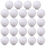 KOFULL Plastic Golf Balls Practice, 24/100 Pack Hollow Plastic Golf Balls Indoor Outdoor Training, Golf Party Decorations