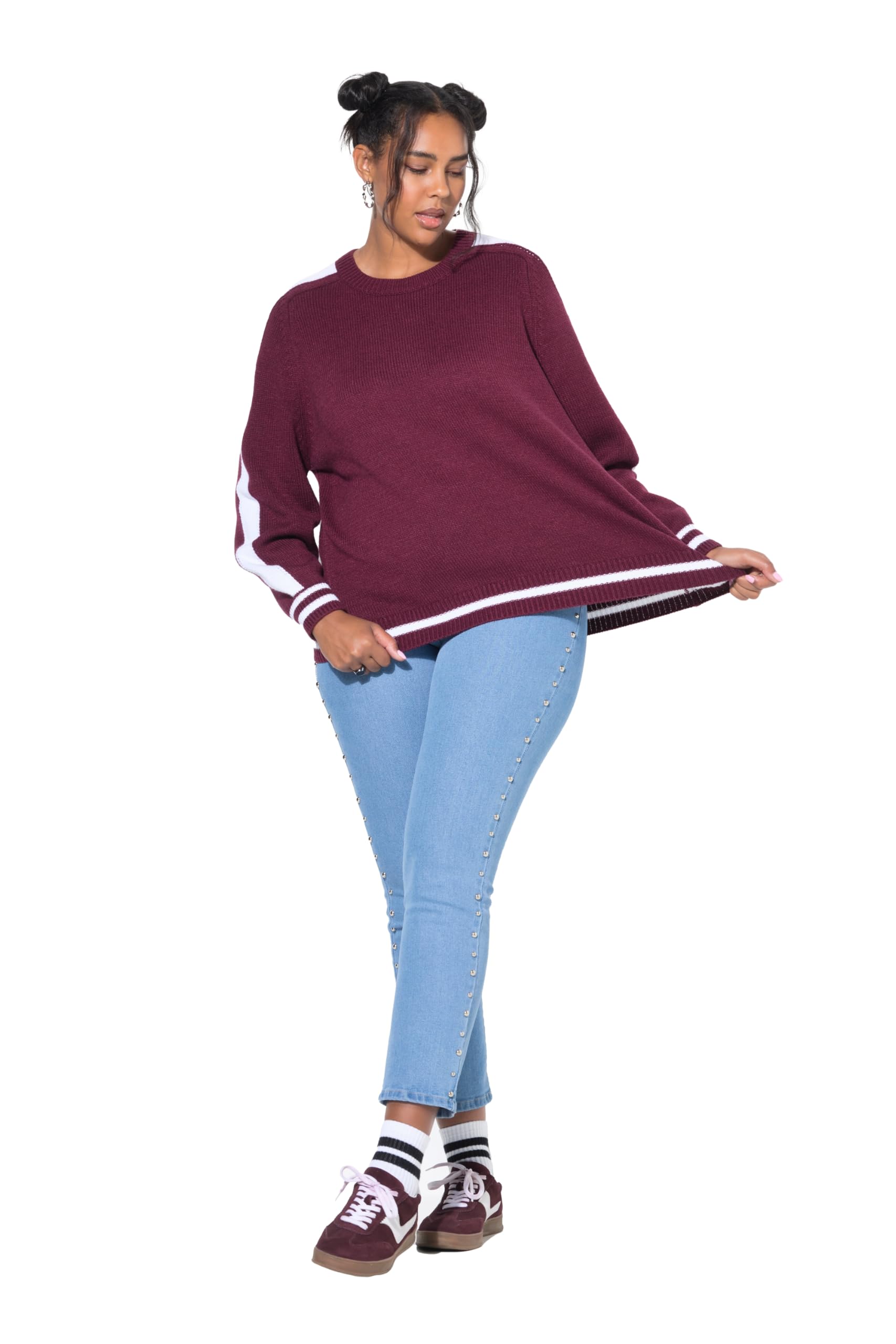Studio Untold Damen große Größen Übergrößen Plus Size Pullover, Oversized, Raglan-Langarm 843965