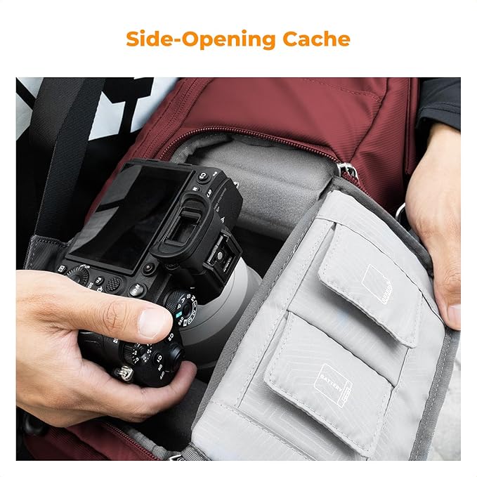 Mochila para cámara K&F CONCEPT 20L con compartimento laptop miniatura 3