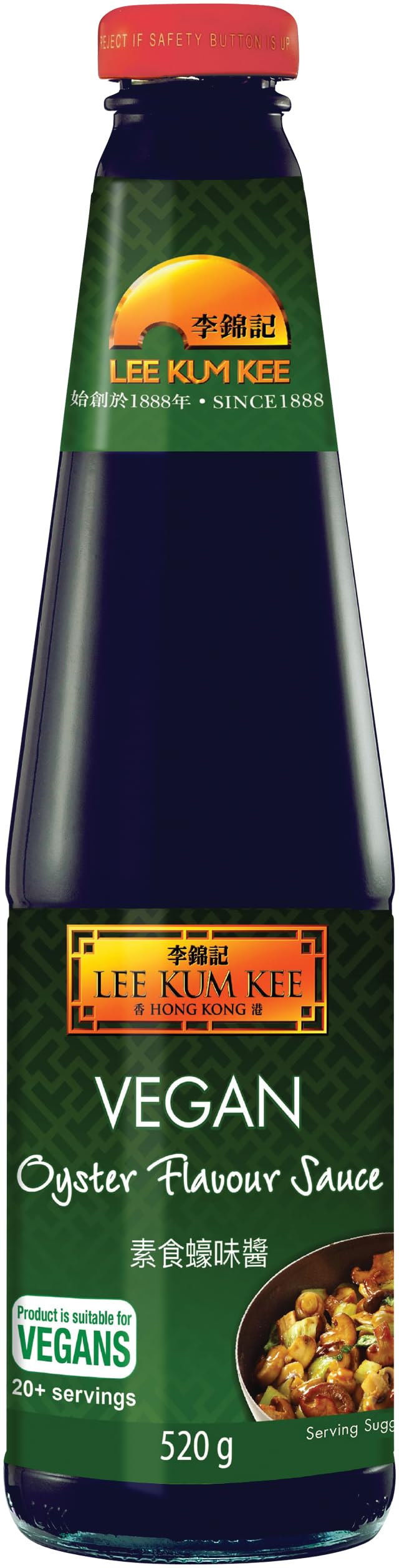 LEE KUM KEE Vegan Oyster flavour sauce - 1 x 520 g