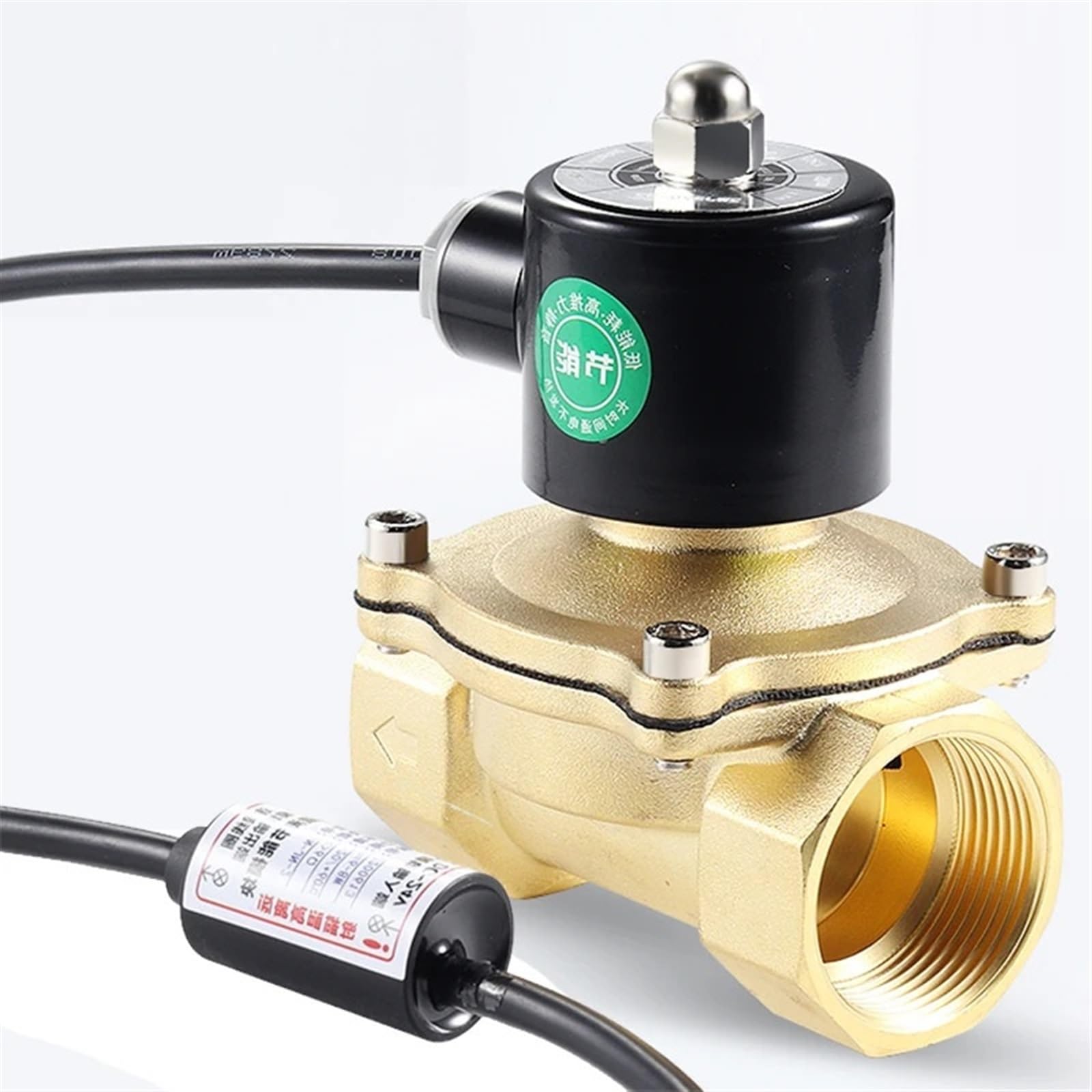Válvula solenoide de 24V para evitar fugas de agua y sobrecalentamiento en redes DN20
