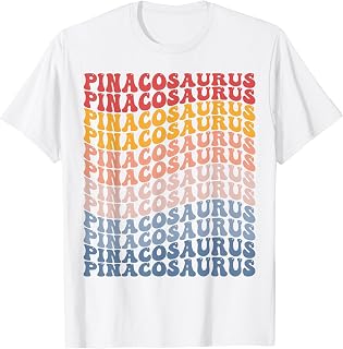Pinacosaurus Groovy Retro Dinosaur T-Shirt
