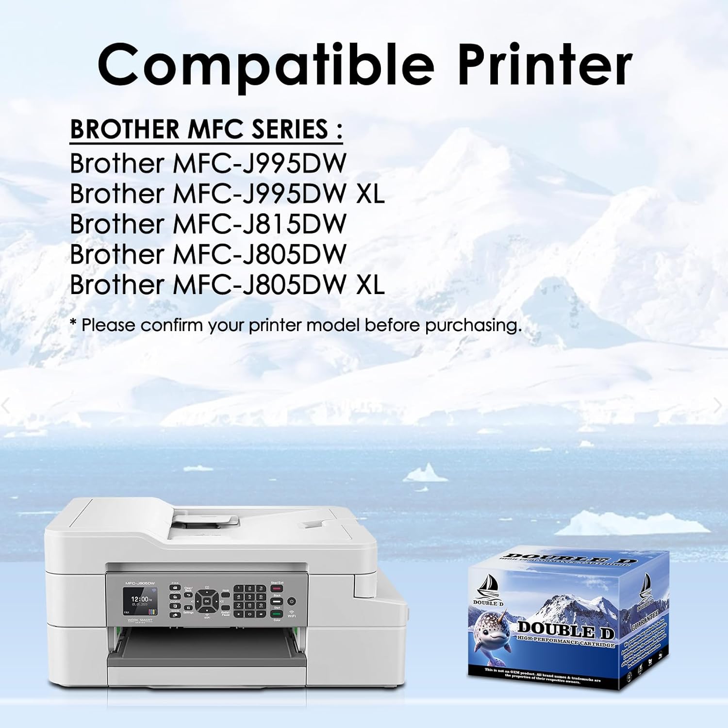 DOUBLE D LC3033 Ink Cartridges Compatible Replacement for Brother LC3033 LC3033XXL 3033 LC3035 3035 for Brother MFC-J995DW MFC-J805DW MFC-J815DW MFC-J995DWXL MFC-J805DWX (2BK/C/M/Y, 5 Pack)