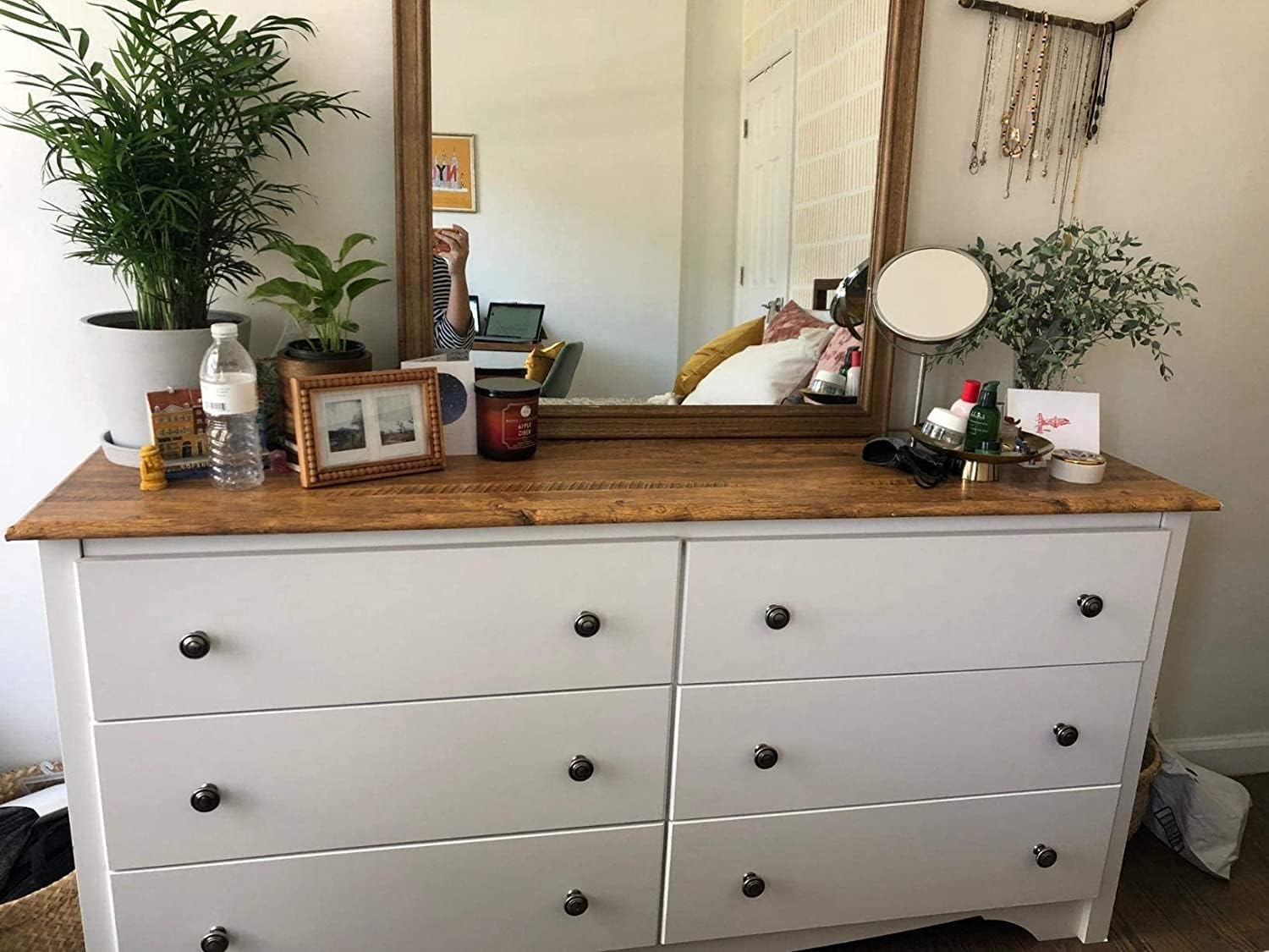 EeeComing 472.4" x 17.7" Wood Contact Paper Wood Self Adhesive Wallpaper Rustic Removable Wood Contact Paper Shelf Paper Desk Table Wood Wallpaper