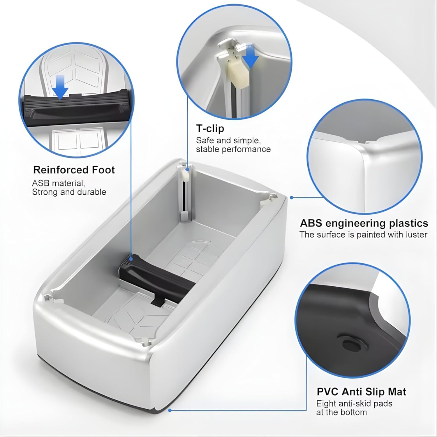 Shoe Cover Dispenser Machine with 100 Disposable Shoe Covers and 1 shoes washing bag, Portable Shoe Cover Dispenser, Non-Slip Waterproof Auto Shoe Cover Machine for Home, Office & Factory Use