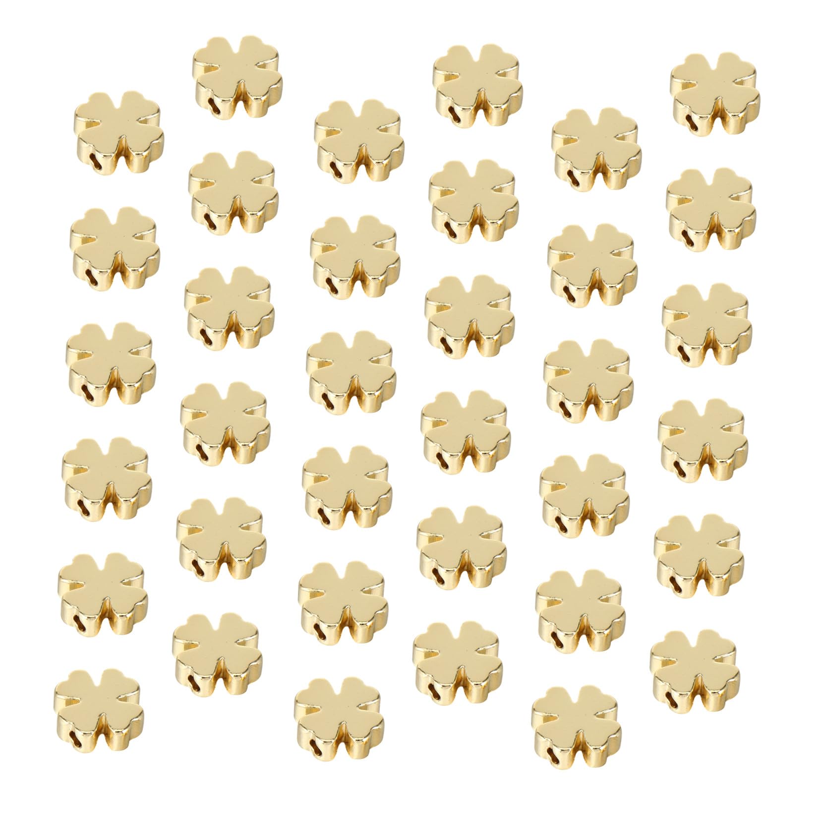 Perles d'espacement dorées 6 mm lot de 60 intercalaires alliage pour bracelet DIY bijoux