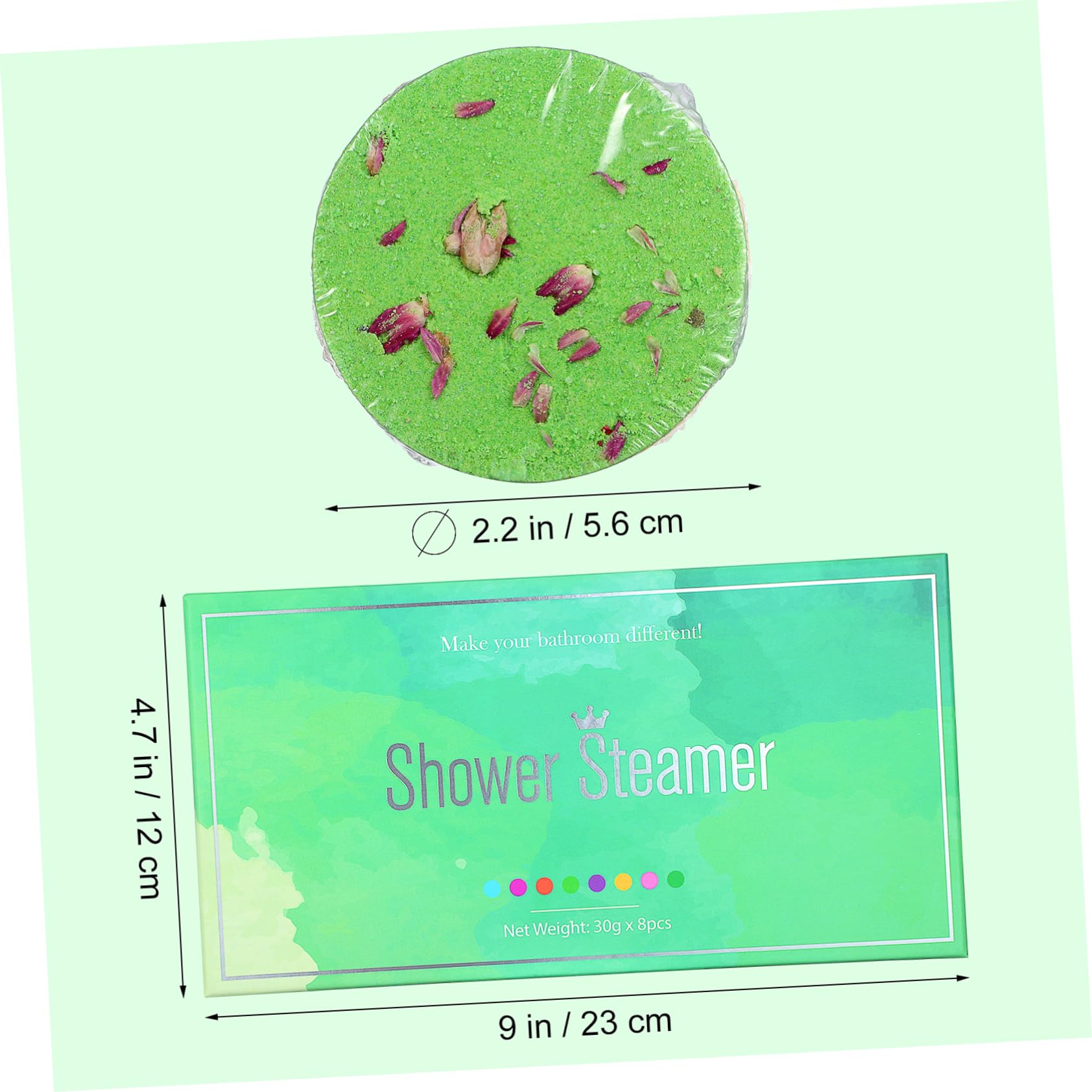 Didiseaon 8 Pastillas de Baño Aromáticas de Sal Marina para Ducha Femenina Aroma Elegante y Propiedades para Cuidar la Epidermis sin Manchar la Bañera