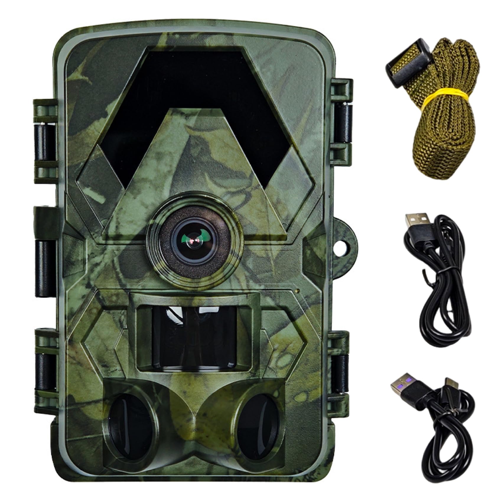Temeemeg Green 5K Wildlife Camera With Night Vision 60Mp Hunting Camera 0.2S Trigger Speed Ip66 Waterproof Game Cameras For Outdoor No Glow Leds
