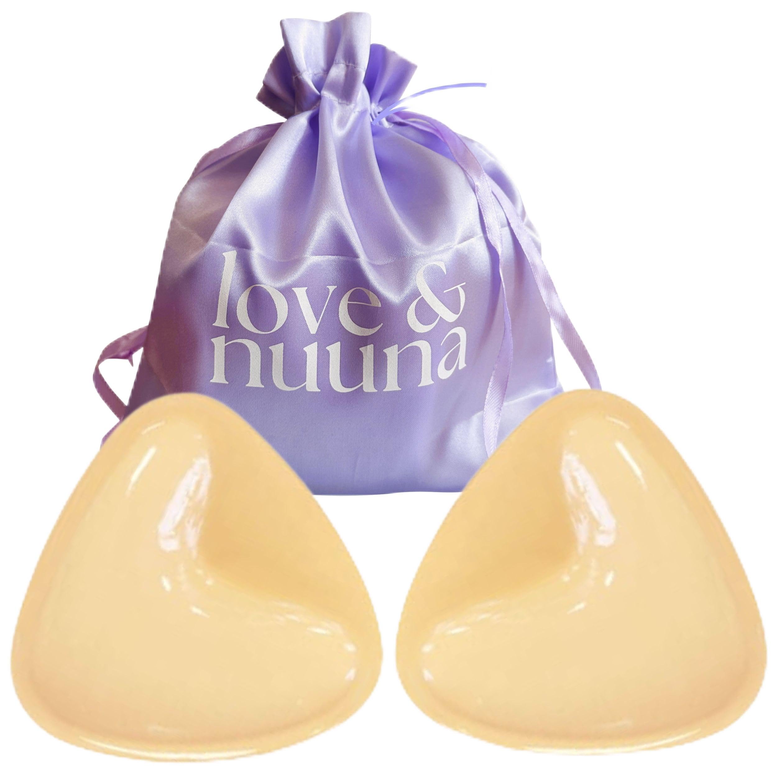 love & nuuna Double-Sided Sticky Push-Up Bra Inserts Reusable Adhesive Ultra Boost Boombra Padded Insert