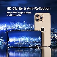 Vista 188 de Misea [3+1] for iPhone 14 Pro/iPhone 14 Pro Max Camera Lens Protector Bling, 9H Tempered Glass Camera Cover Screen Protector Metal Individual Ring