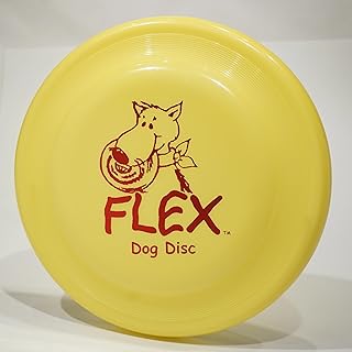 Wham-O Flex Fastback Frisbee Dog Disc, 235mm, Easy to Throw & Lightweight, Pick Color [Exact Color May Vary] Yellow