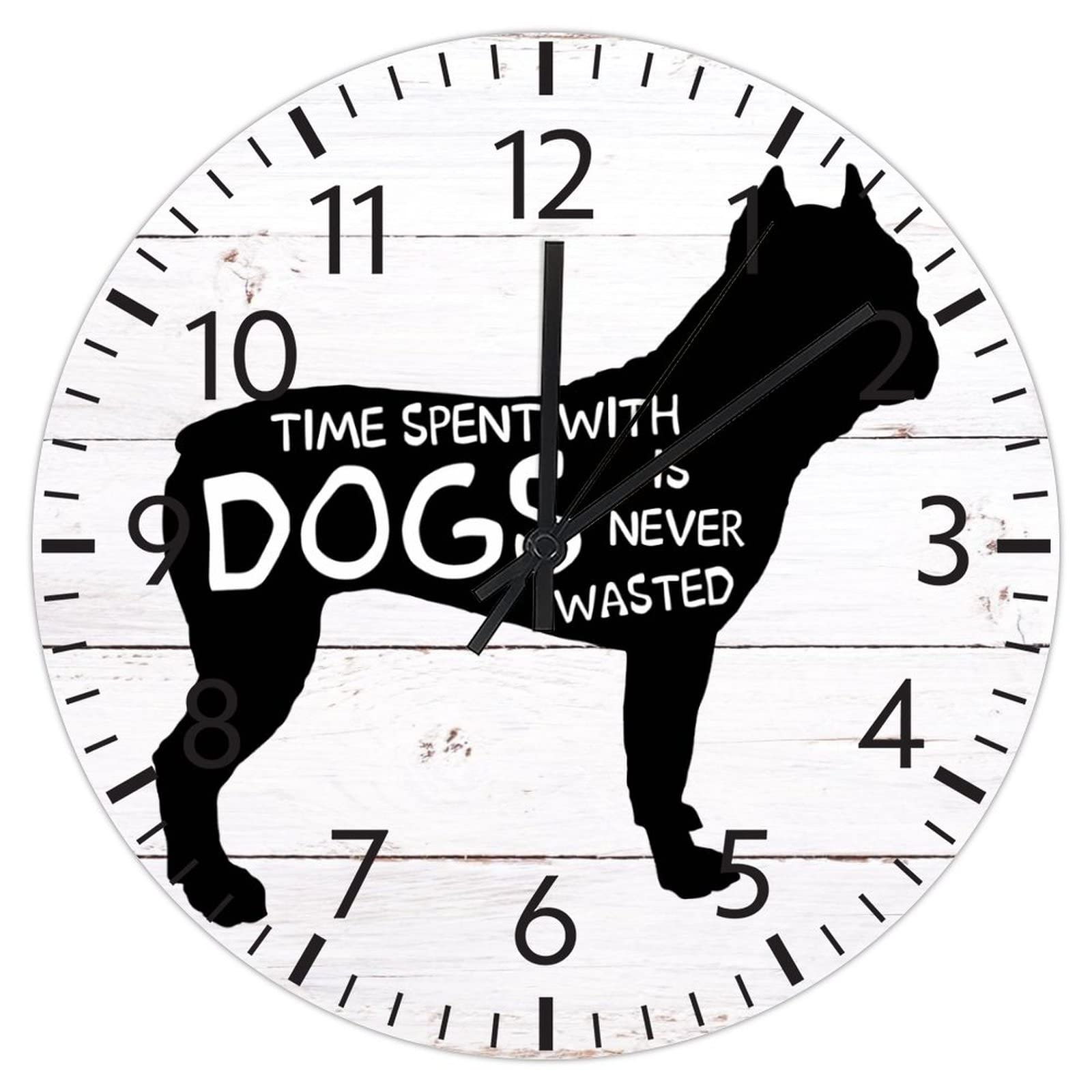 Horloge murale en PVC Springer Spaniel 30,5 cm avec citation chien