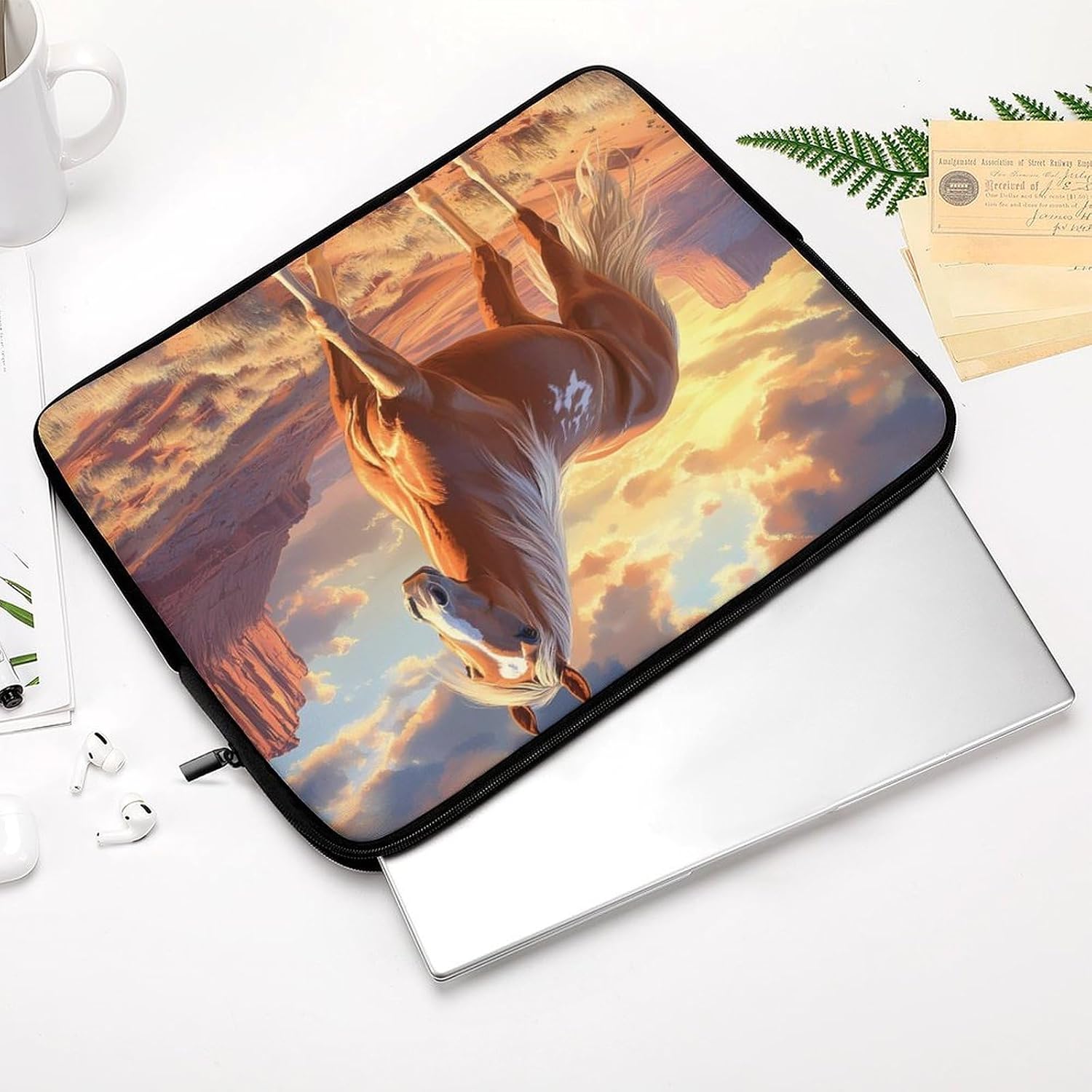 Horse Laptop Sleeve Lightweight Computer Sleeve Briefcase Carrying Case