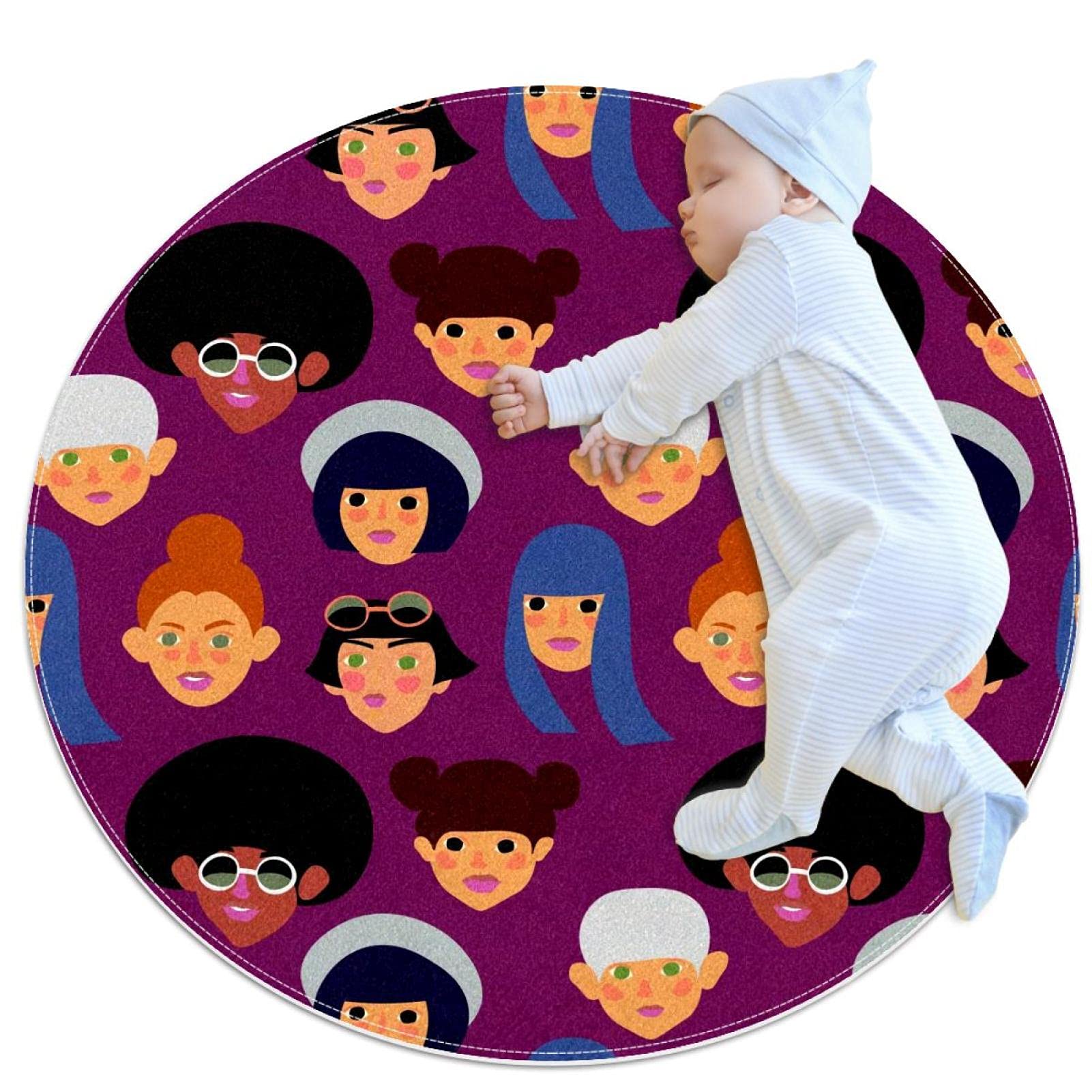 Tapis de jeu pour enfants JDEZ idéal pour créer un coin lecture doux dans leur chambre