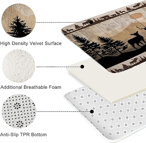 Miniatura 6 de Juego de 4 cortinas de ducha con diseño de calavera y esqueleto con alfombras góticas y espeluznantes de terror de Halloween en la tina, burbujas de