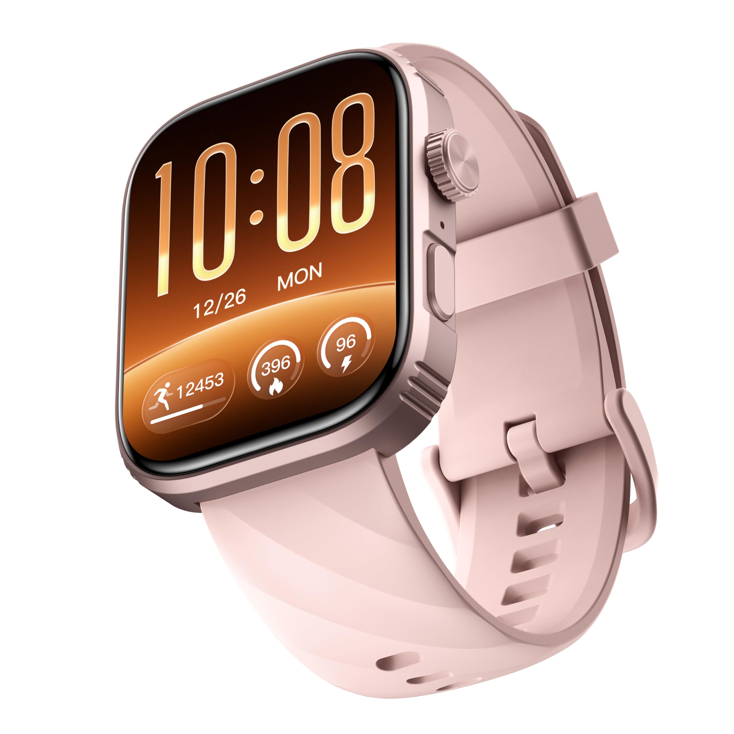Montre Connectée OLED 1,93" Suivi Santé Sport Compatible iOS Android Rose