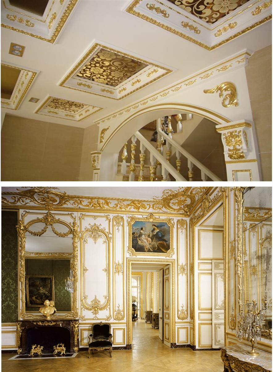 ULDIGI 300sheets Imitation Gold and Crafts Gilding Decoration Picture Frames Furniture Restoration Non-Fading Smooth Metallic Finish