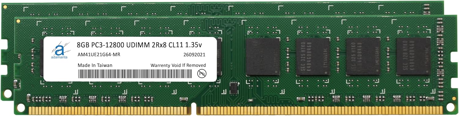 Adamanta 32GB (4x8GB) Compatible for Dell OptiPlex 9010, 7010, 3010, 990, 790, 390 (USFF/SFF/MT/DT) DDR3 1333Mhz PC3-10600 Non-ECC UDIMM 2Rx8 CL9 Desktop Memory RAM Upgrade SNPH7JD8C/8G