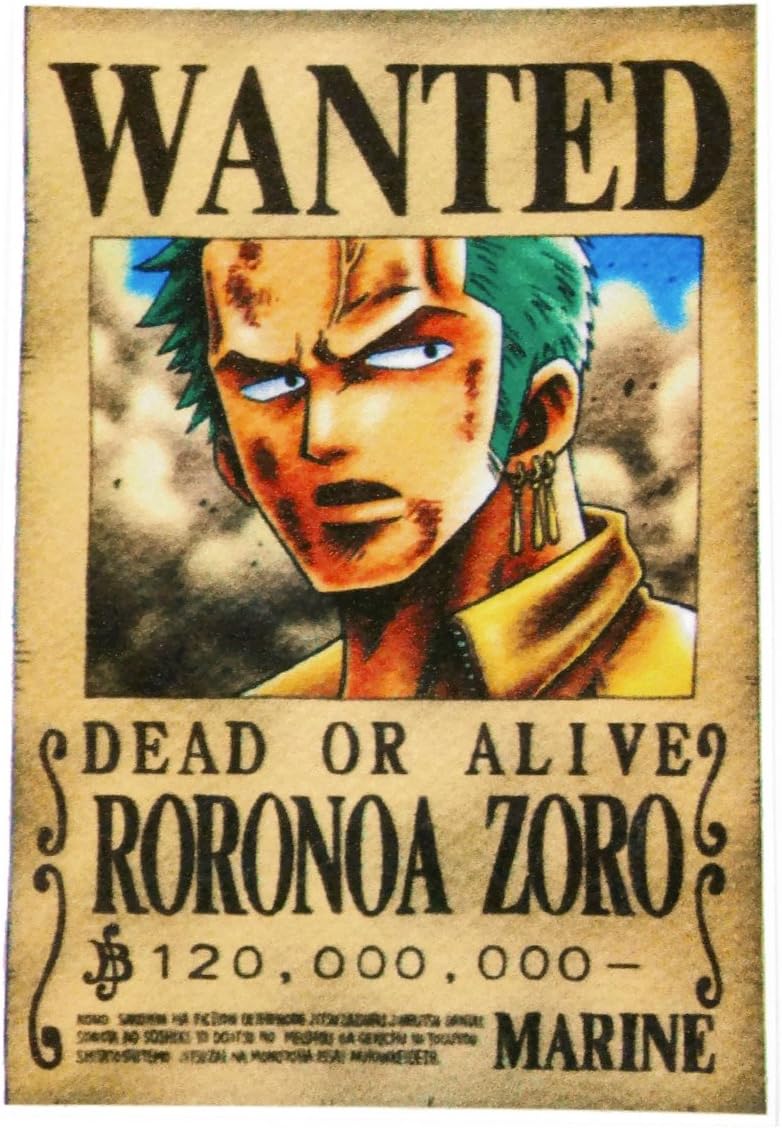 One Piece - Roronoa Zoro Sticker Skateboard Laptop Luggage Decals