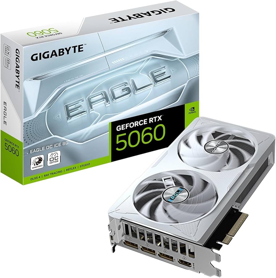 Amazon.com: GIGABYTE GeForce RTX 5060 Eagle OC ICE 8G Graphics