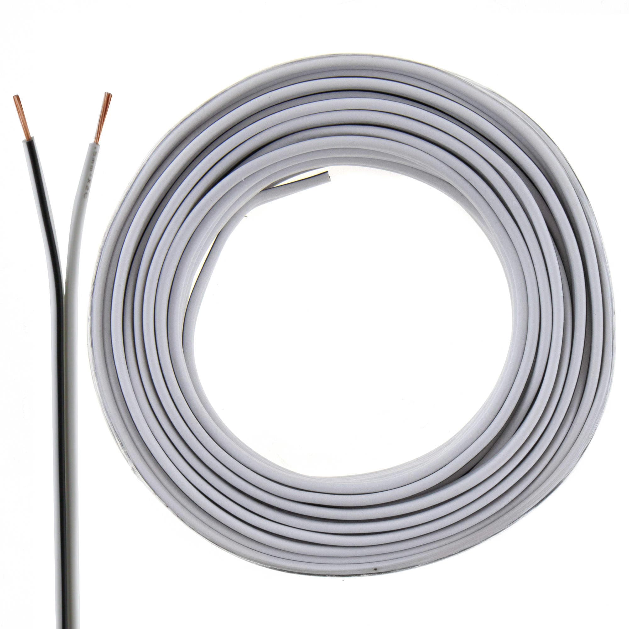 SeKi Speaker Cable 2 x 0.75 mm² 10 m White CCA Audio Cable Speaker Cable