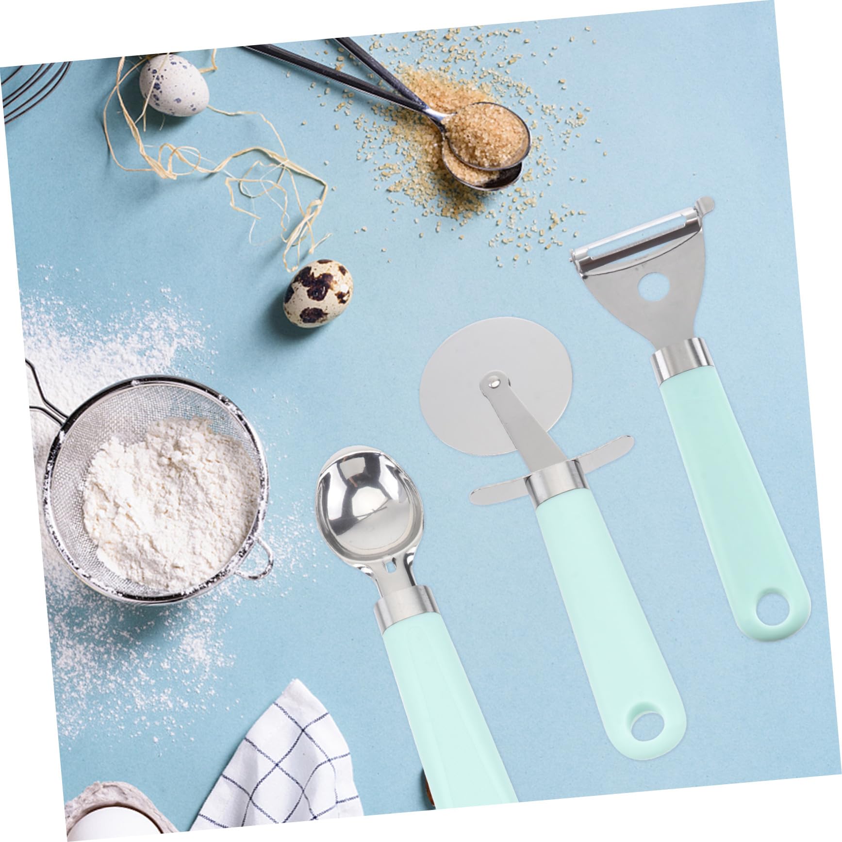 ULTECHNOVO 1ensemble s Ustensiles De Cuisine Plastique Avec Poignée Outils De Pâtisserie Cuisine Pour Usage Quotidien