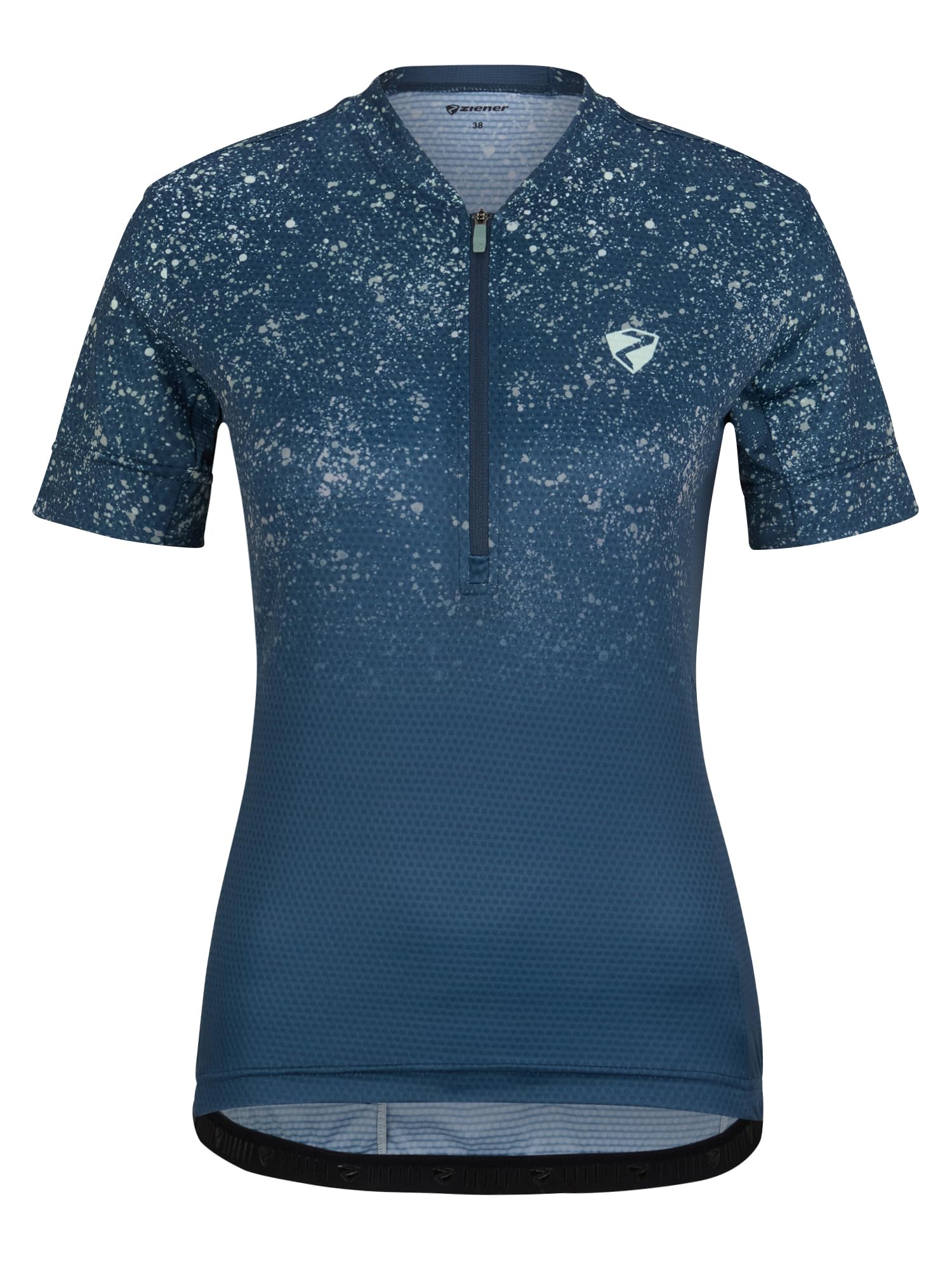 Ziener Damen Naladia Fahrradtrikot/Radtrikot - Mountainbike|Rennrad - atmungsaktiv,schnelltrocknend,elastisch,Kurzarm