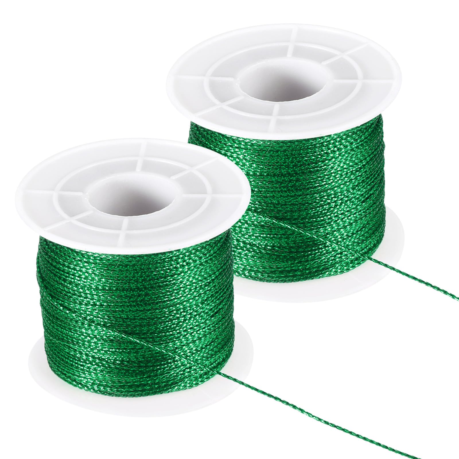 Cordon non élastique vert 1mm PATIKIL à haute résistance pour art floral et emballage cadeau