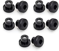 Vista 7 de POWERTEC Paquete de 10 Perillas de 5 Estrellas de 1/4"-20 con Espárrago Roscado de 2", Perillas de Tornillo de Mariposa con Pernos para Cortacésped