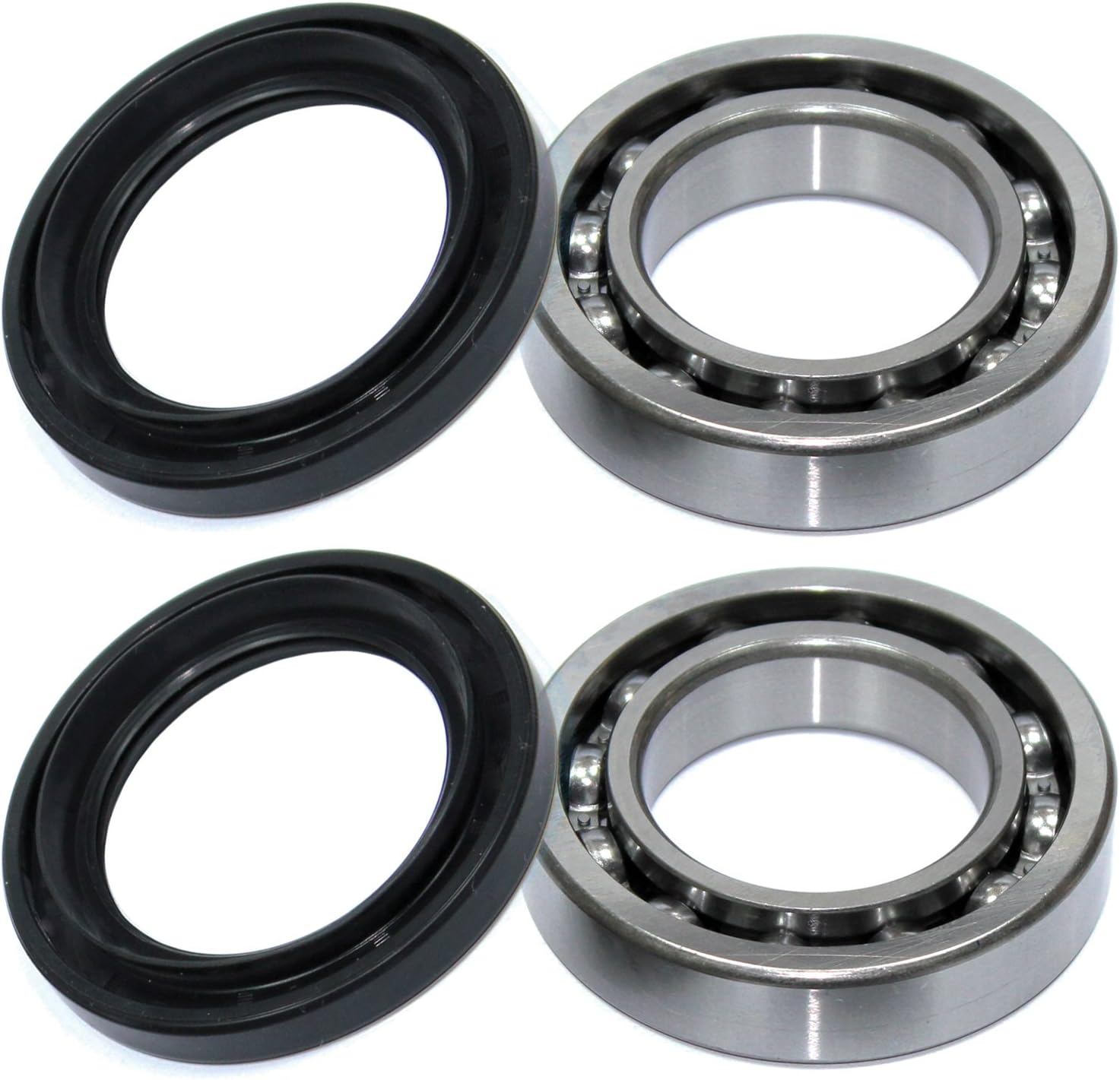 Caltric Rear Axle Wheel Ball Bearings & Seals Compatible with Yamaha Grizzly 600 Yfm600 Yfm-600 1999-2001