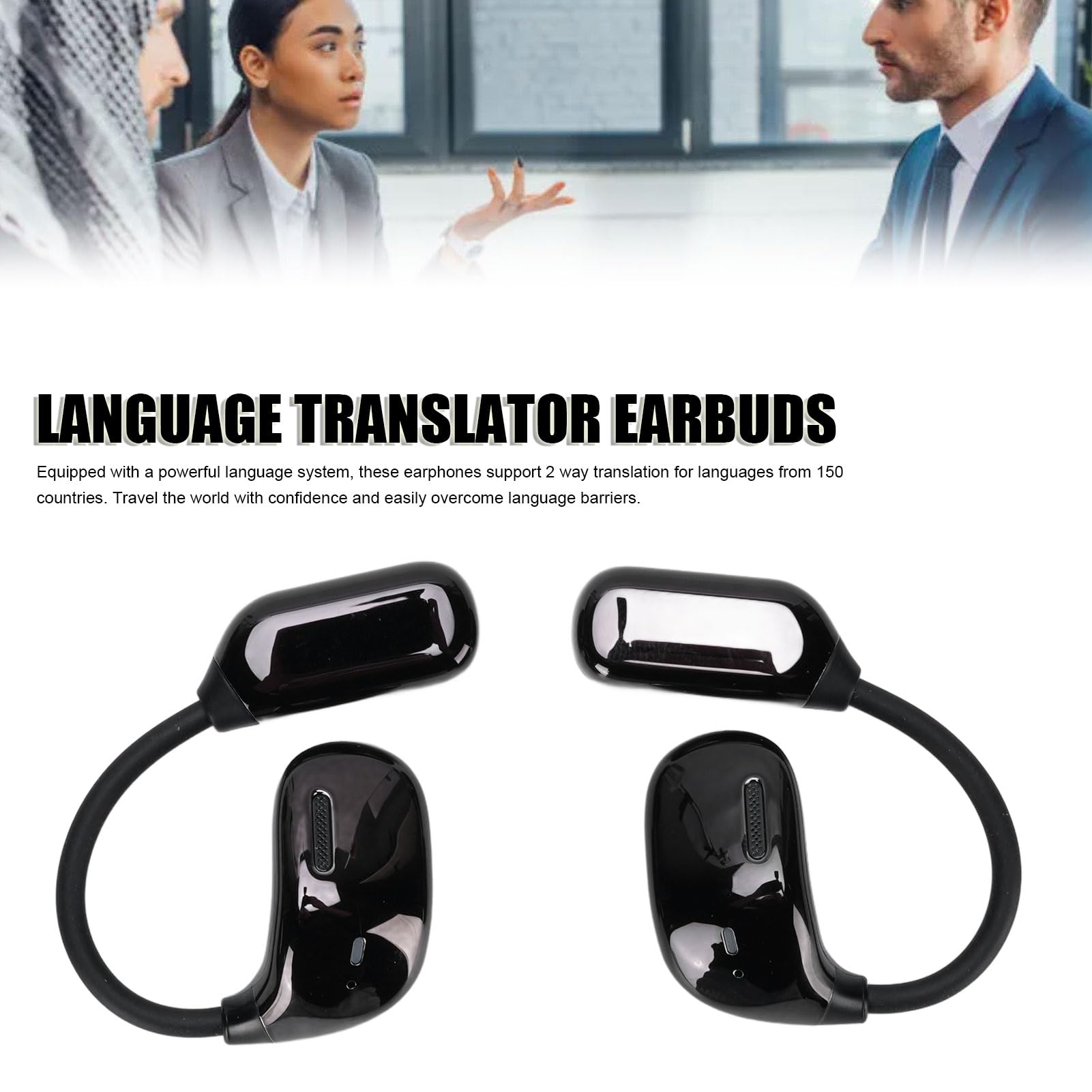 CHICIRIS Écouteurs Bluetooth à écran Tactile, Traduction Simultanée, pour