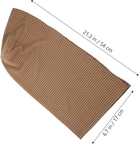 Miniatura 2 de Homoyoyo 2 fundas elásticas para reposabrazos, protector antimanchas, lavable, protector de muebles para sillas, sofá, sillón reclinable (café claro)