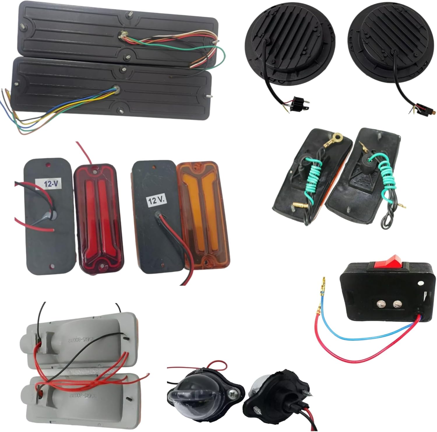 Complete LED Light Set for Suzuki Samurai Sierra Gypsy SJ410 SJ413 – Includes LED Headlights, Taillights, Roof Light,Turn Signal Indicators