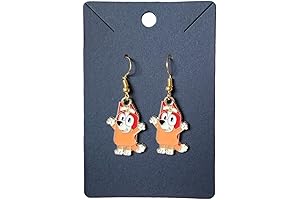 Blue and Orange Heeler Sisters Handmade Earrings: Stunning Canines On Your Ears