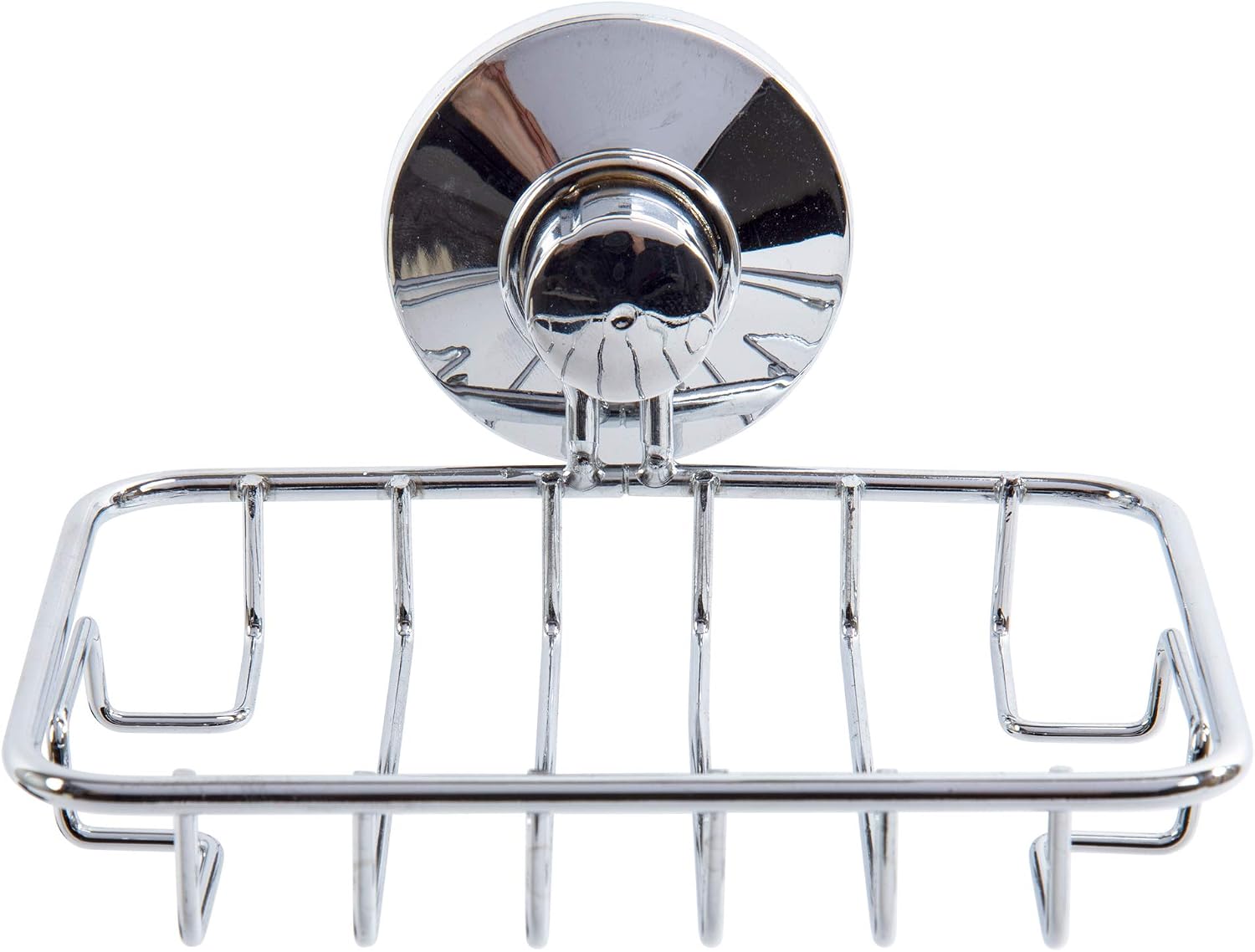 Bodico Metal Soap Dish Holder for Bathroom, Chrome Silver