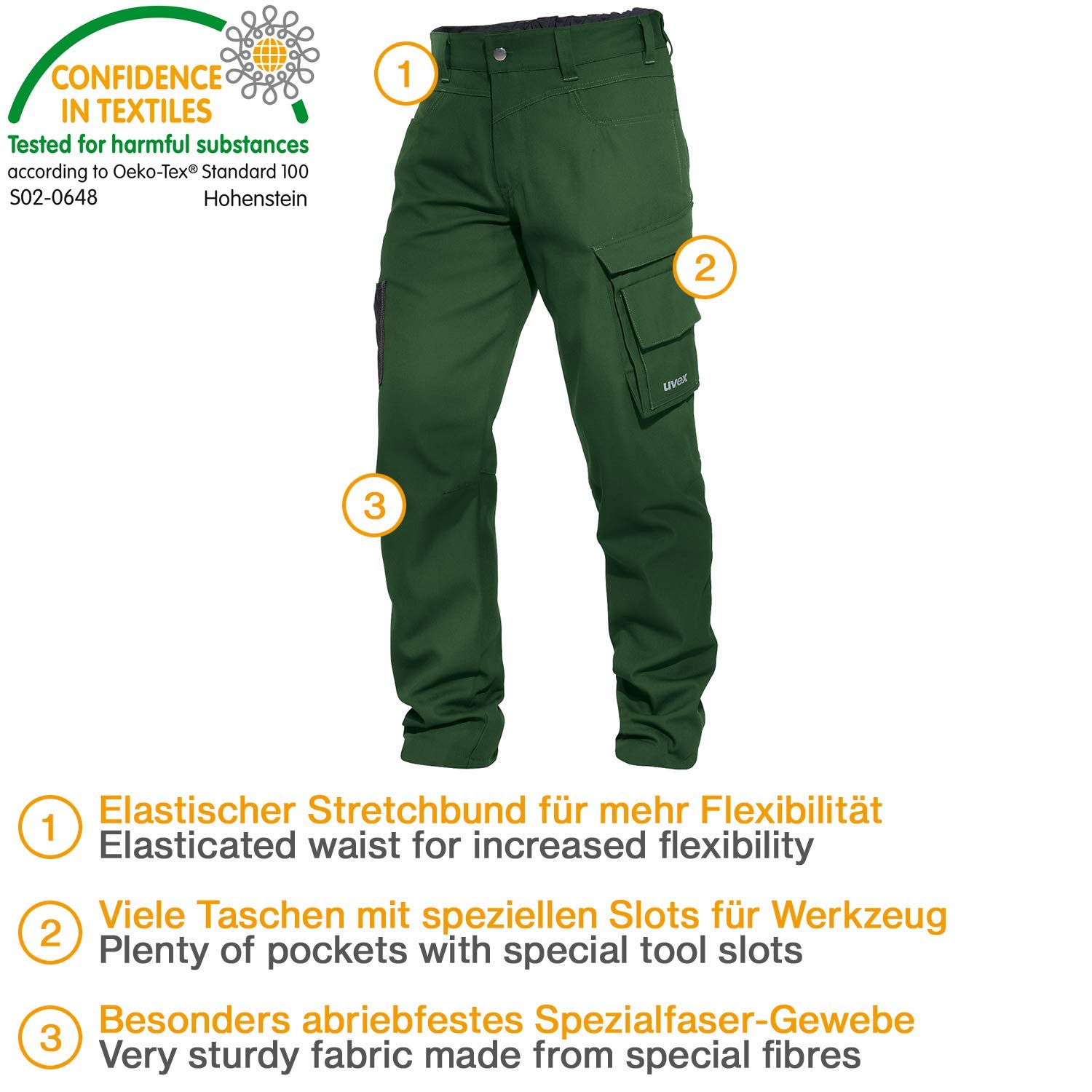 Uvex Perfexxion Basic - Pantalones de Trabajo para Hombre