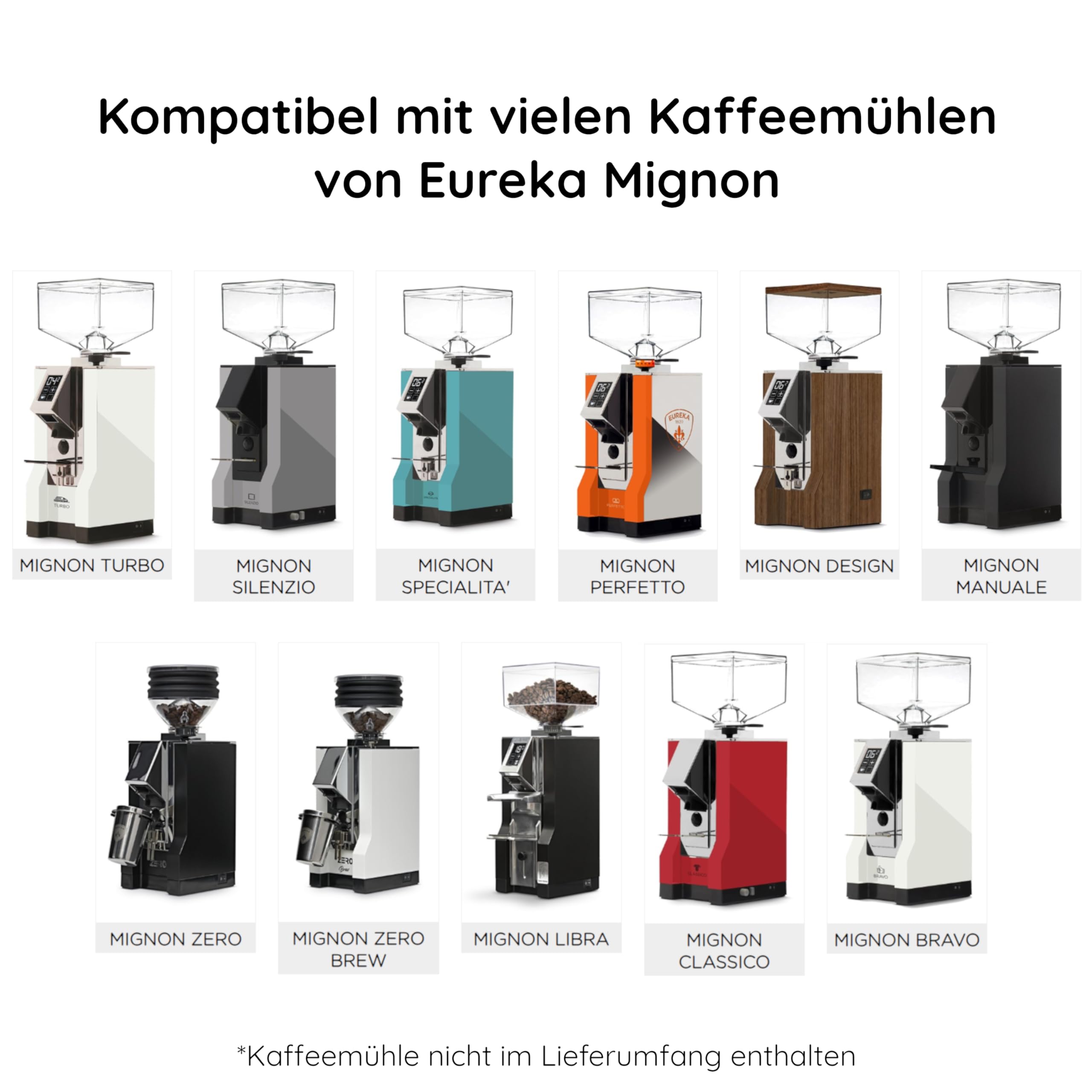 Bandeja colectora Eureka Mignon Cuenco Ampliación Accesorios Tapa Café Barista