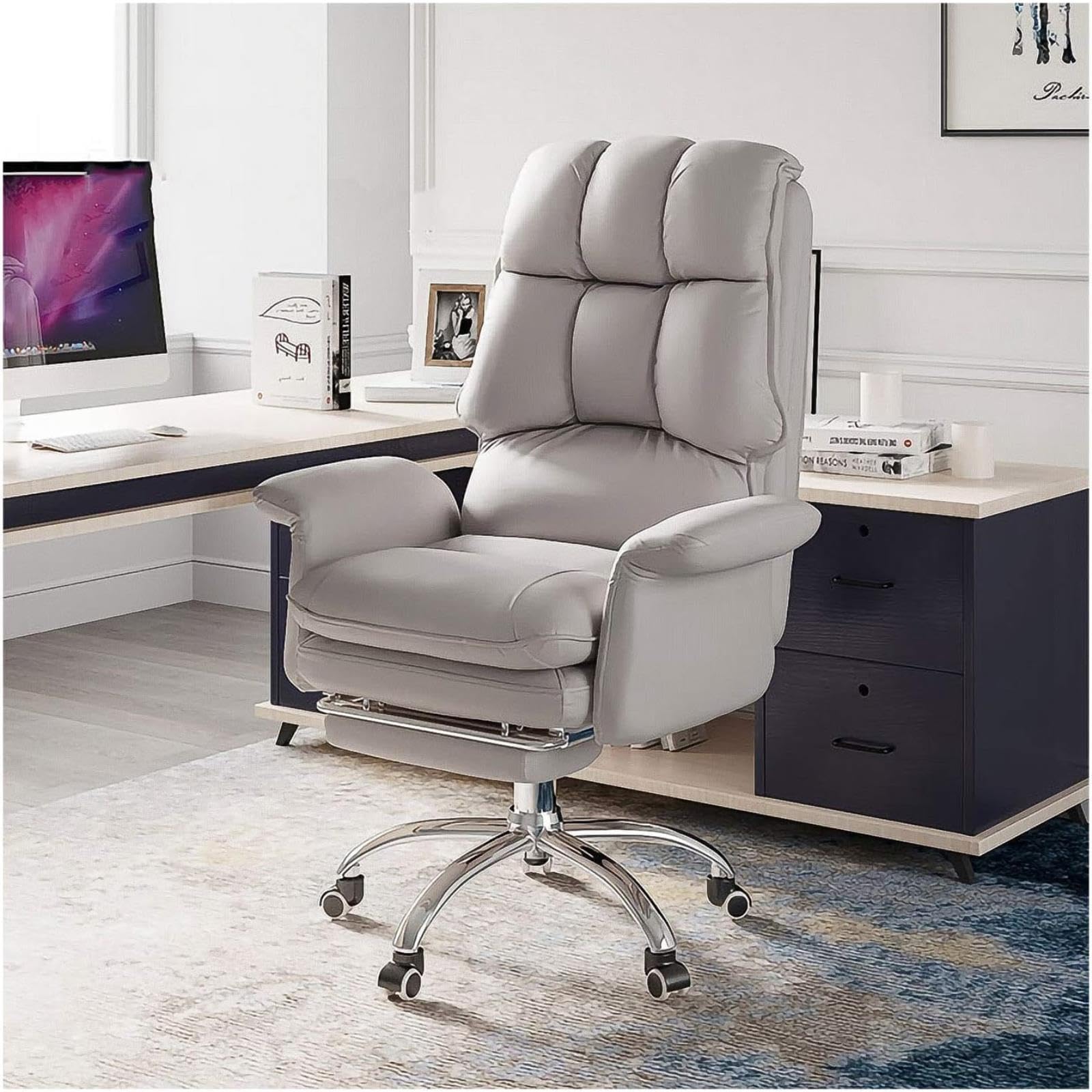 Fauteuil de bureau inclinaison maximale et hauteur ajustable à 360 degrés