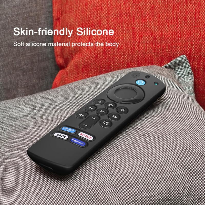 Image of Silicone Cover Compatible for Amazon Fire Tv Alexa Voice 3rd Gen Remote Cover with Lanyard [Remote NOT Included]