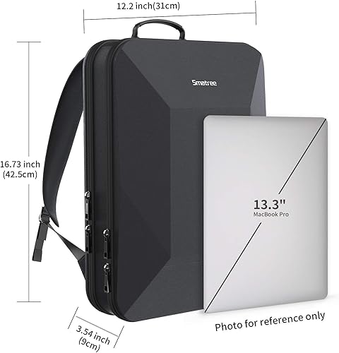 Miniatura 2 de Smatree Mochila impermeable Man Tech de 15.6 a 16 pulgadas para MacBook Pro M4 2024M3 2023M2 A2991 A2780 A2485, ROG Zephyrus G15Zephyrus Duo 15 SE,