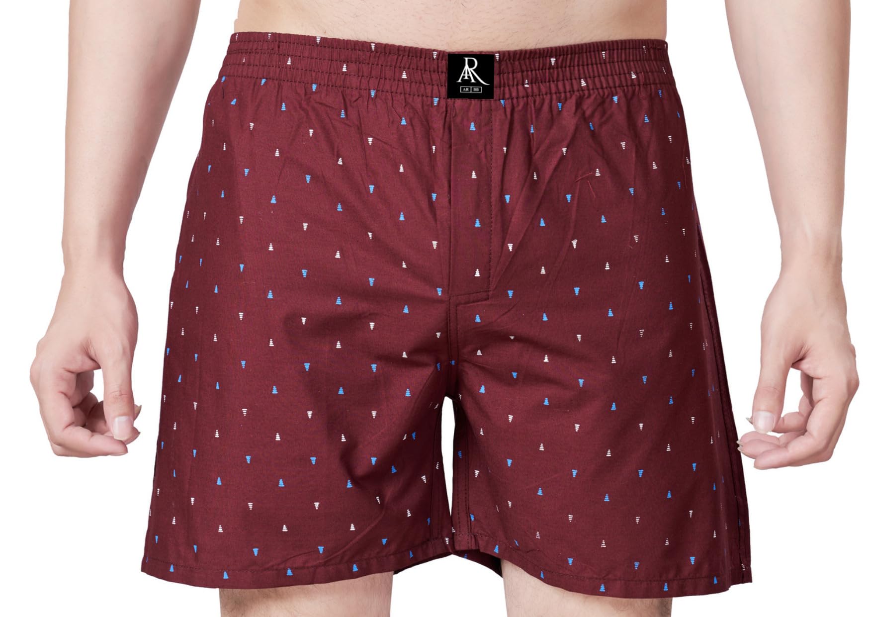 ARBB Cotton Blend Comfortable & Breathable Printed Regular Shorts/Boxer for Men, Pack of 3