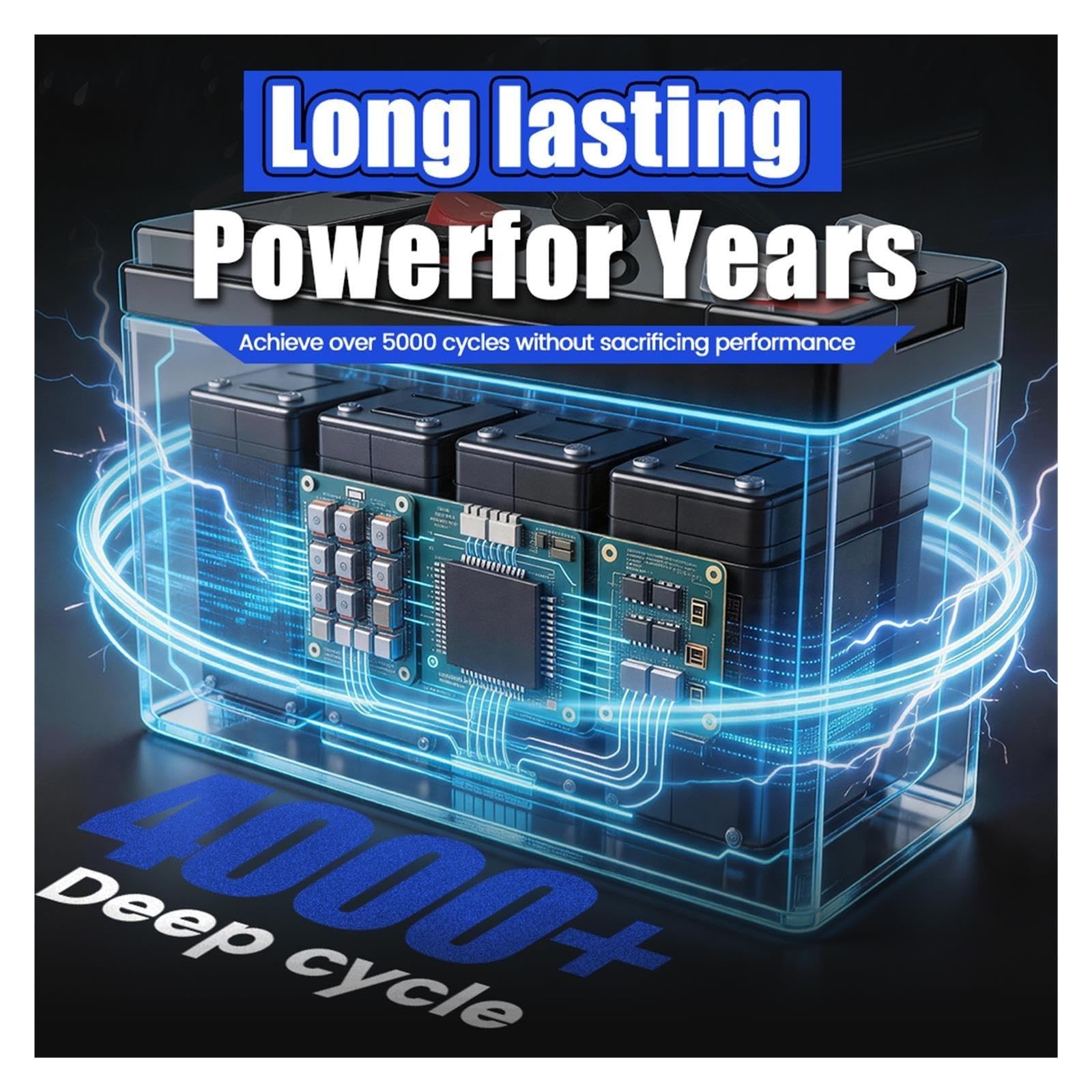 Batteria agli ioni di litio da 12 V 150 Ah ciclo profondo 4000+