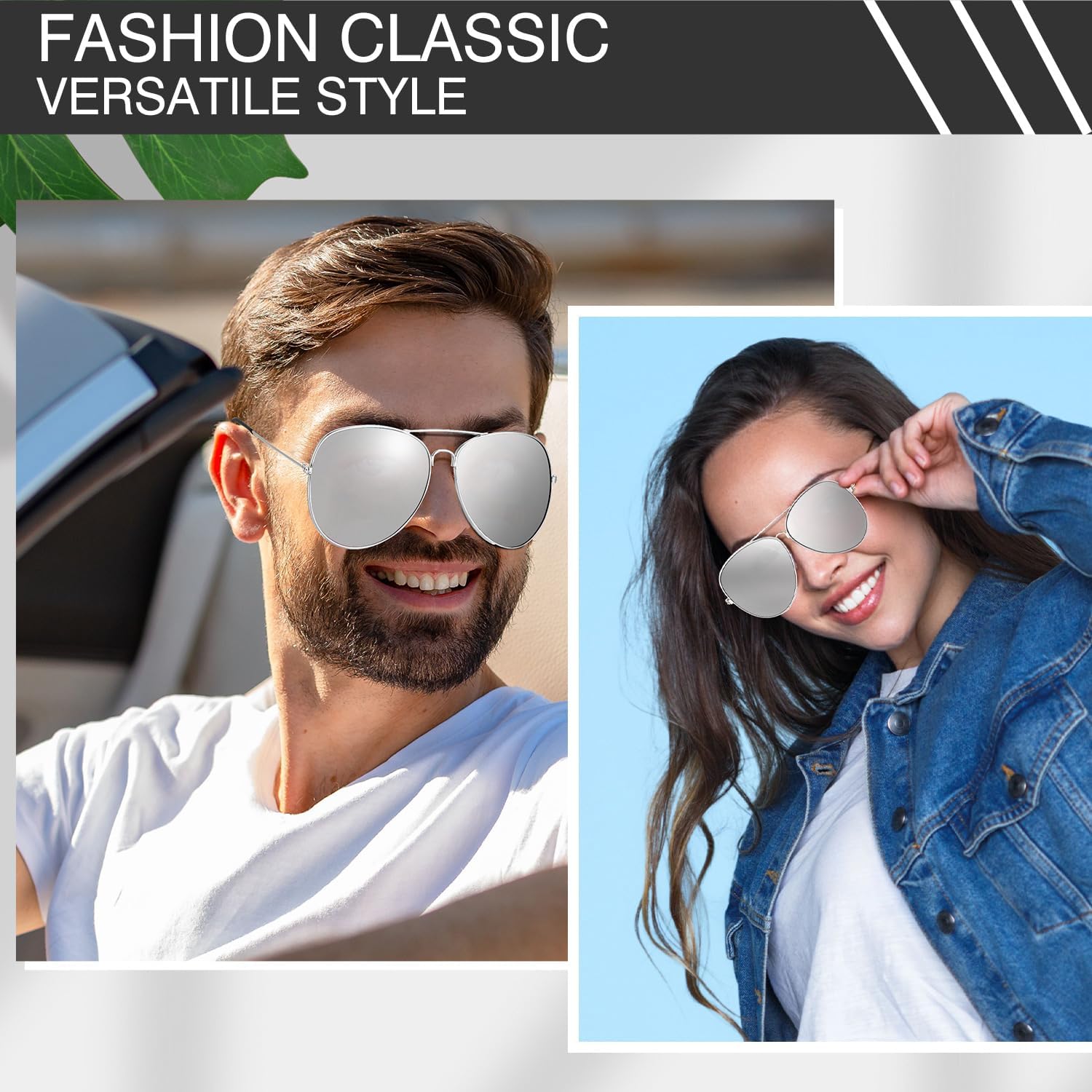 Mepase 50 Pcs Classic Pilot Sunglasses Bulk for Men Women Pilot Polarized Sunglasses Driving UV Proof Metal Frame Sunglasses